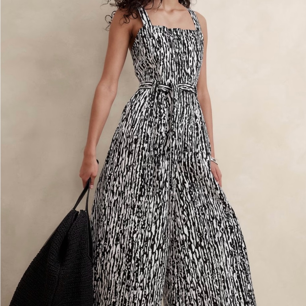 Banana Republic Cotton Wide Leg Jumpsuit
